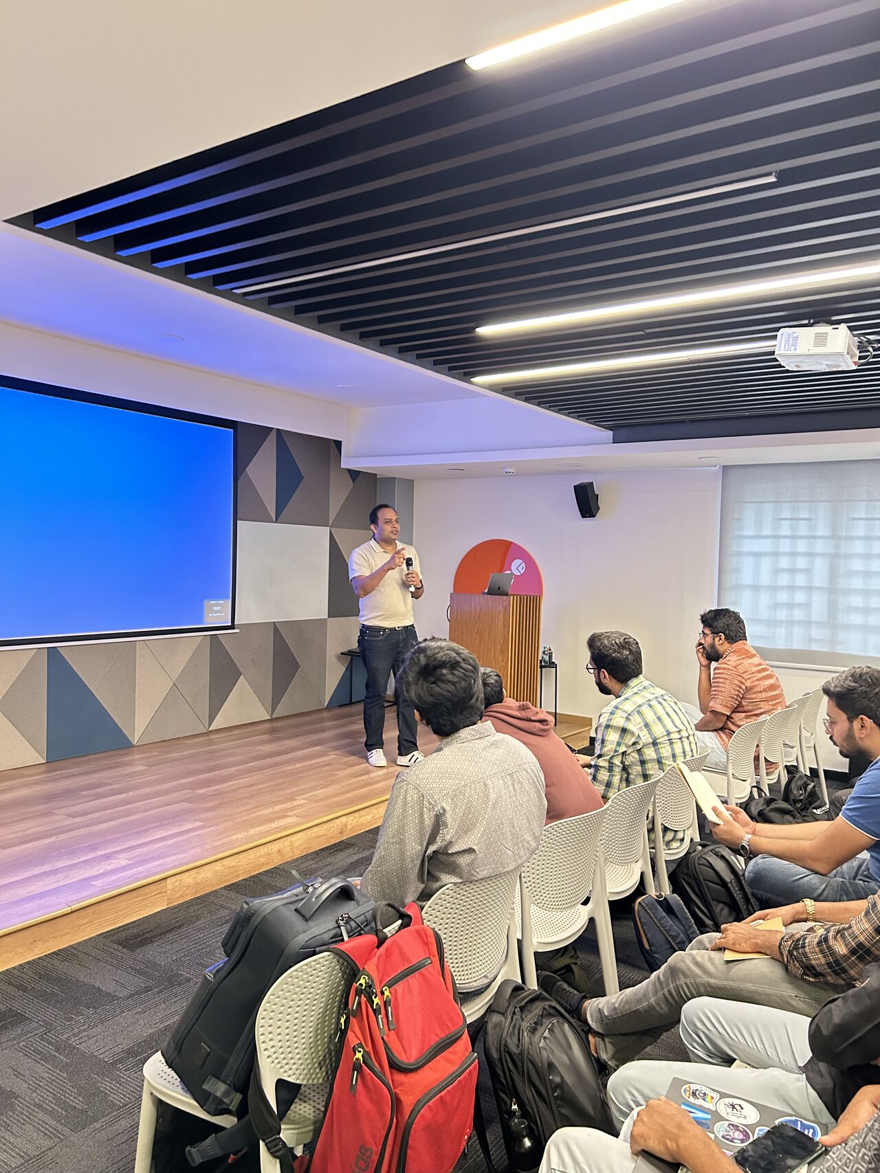 Narasimha Badrinath leading a workshop